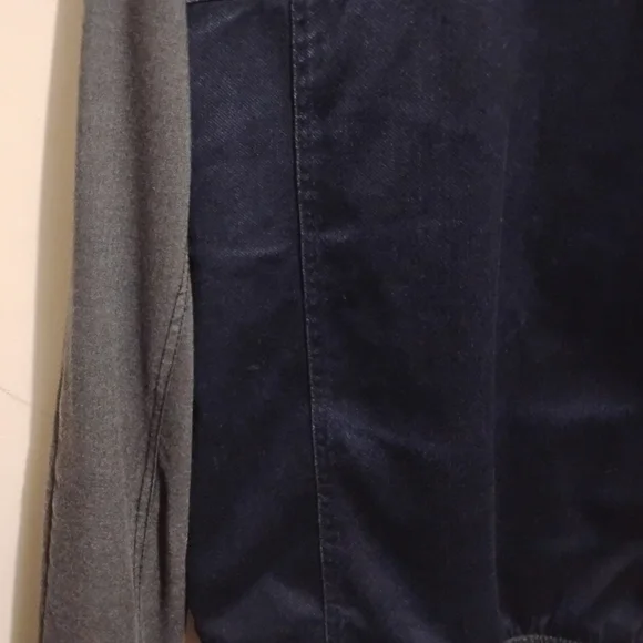 ZARA Men's Denim Couture  Jacket with Leather Sleeves Size XL - Picture 7 of 12